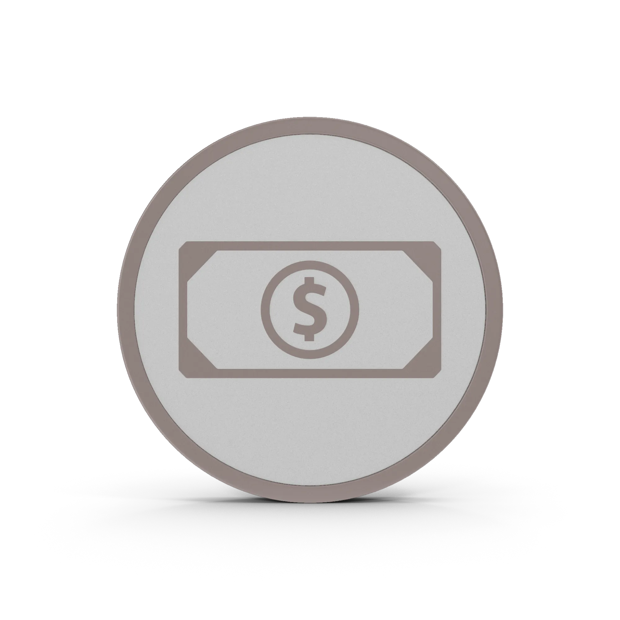 Icono de pagos que muestra un billete con el símbolo de dólar.
