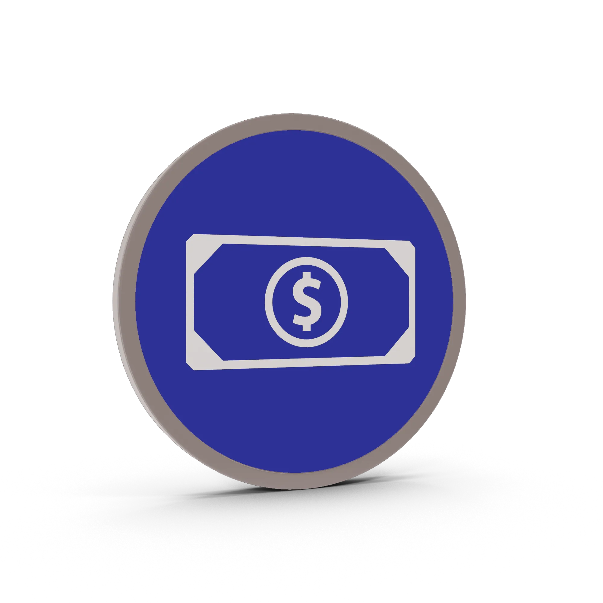 Icono de pagos que muestra un billete con el símbolo de dólar.