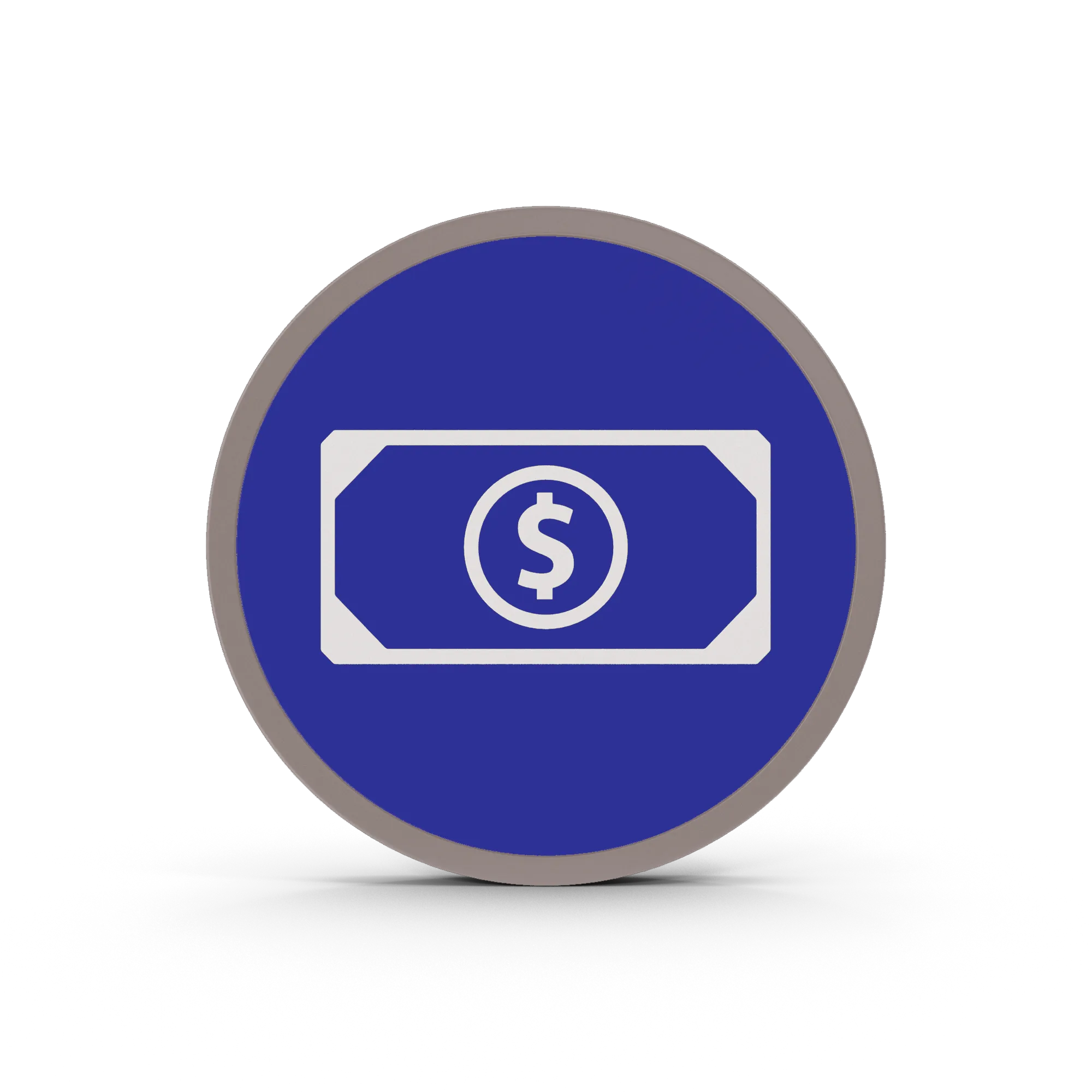 Icono de pagos que muestra un billete con el símbolo de dólar.